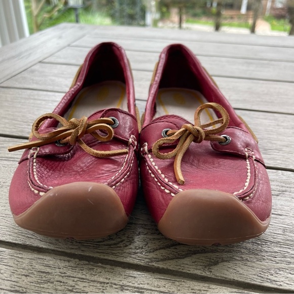 Keen Catalina Maroon Red Leather Loafers Women’s Size 10.5 - Picture 5 of 7